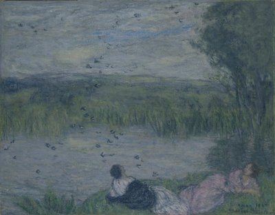 Swallows by Edmond François Aman Jean